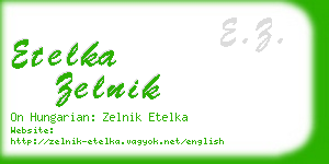 etelka zelnik business card